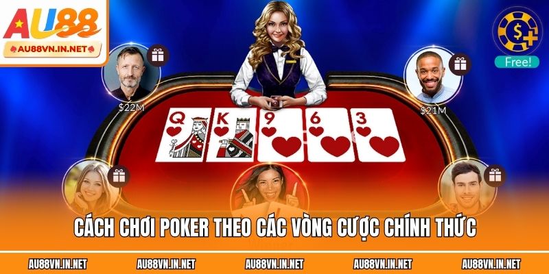 Cách chơi Poker theo các vòng cược chính thức