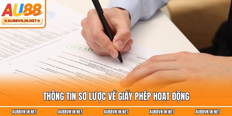 Thông tin sơ lược về giấy phép hoạt động